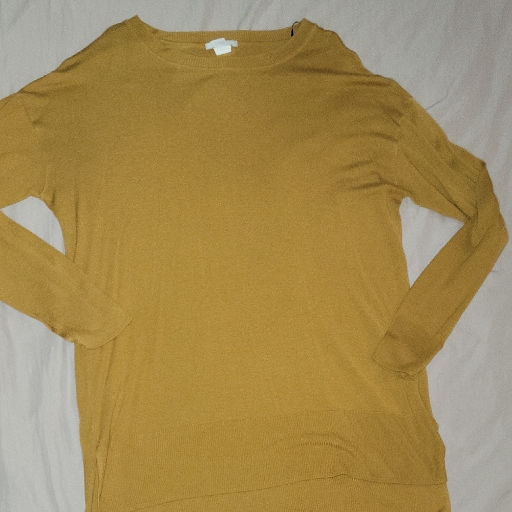 H&M Mustard Crew Neck Sweater